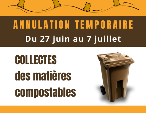 Annulation temporaire des collectes des matières compostables