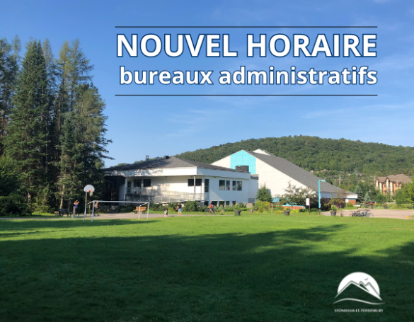 Nouvel horaire des bureaux administratifs