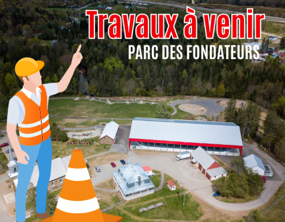 Début des travaux au parc des Fondateurs pour l’été !